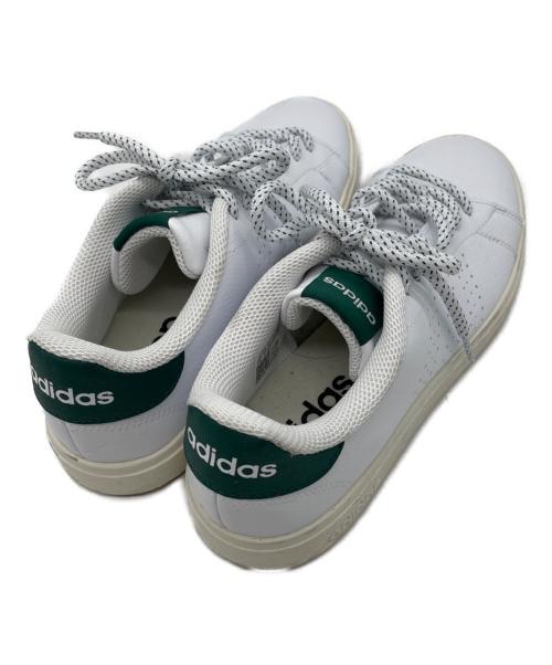 adidas（アディダス）adidas (アディダス) ADVANCOURT Base 2.0 ホワイト×グリーン サイズ:25.5cmの古着・服飾アイテム