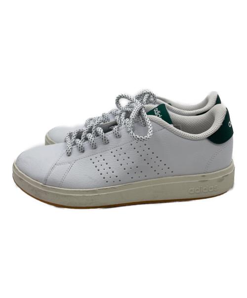 adidas（アディダス）adidas (アディダス) ADVANCOURT Base 2.0 ホワイト×グリーン サイズ:25.5cmの古着・服飾アイテム