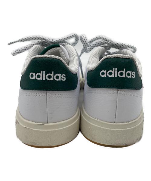 adidas（アディダス）adidas (アディダス) ADVANCOURT Base 2.0 ホワイト×グリーン サイズ:25.5cmの古着・服飾アイテム