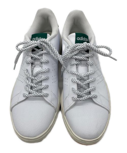adidas（アディダス）adidas (アディダス) ADVANCOURT Base 2.0 ホワイト×グリーン サイズ:25.5cmの古着・服飾アイテム