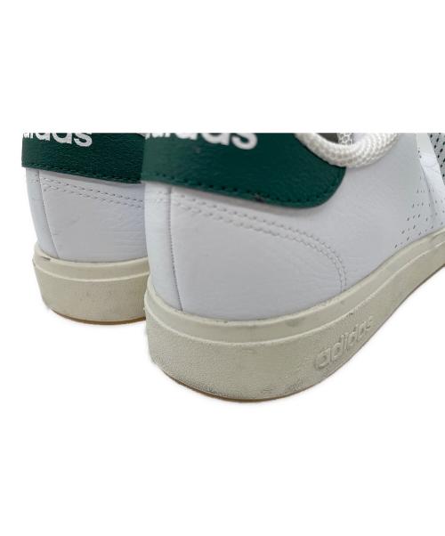 adidas（アディダス）adidas (アディダス) ADVANCOURT Base 2.0 ホワイト×グリーン サイズ:25.5cmの古着・服飾アイテム