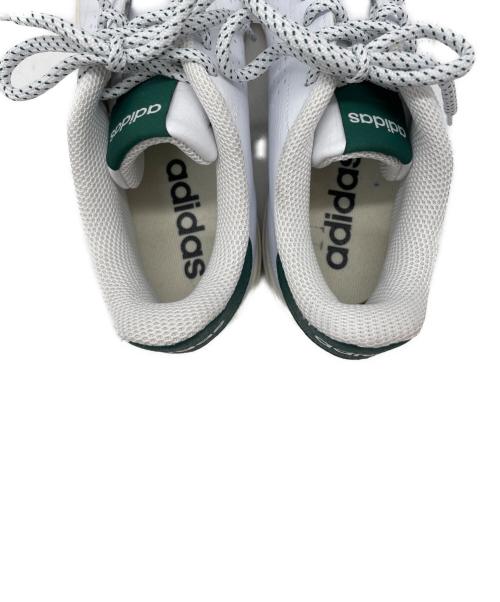 adidas（アディダス）adidas (アディダス) ADVANCOURT Base 2.0 ホワイト×グリーン サイズ:25.5cmの古着・服飾アイテム