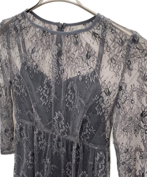 Kaene（カエン）Kaene (カエン) ノースリーブ・キャミソールワンピース グレー サイズ:Fの古着・服飾アイテム