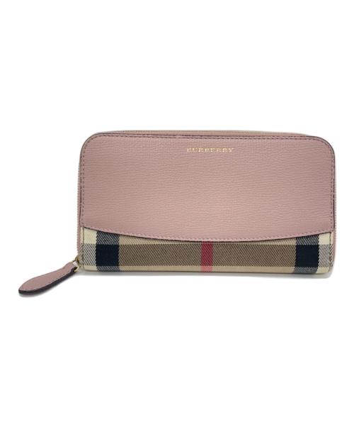 BURBERRY（バーバリー）BURBERRY (バーバリー) 長財布 ピンクの古着・服飾アイテム