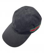 GUCCIグッチ）の古着「キャップ」｜ブラック