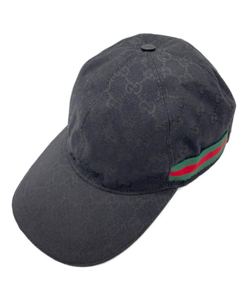 GUCCI（グッチ）GUCCI (グッチ) キャップ ブラックの古着・服飾アイテム