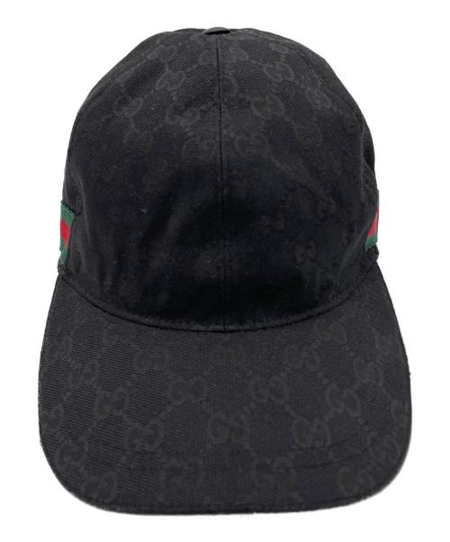GUCCI（グッチ）GUCCI (グッチ) キャップ ブラックの古着・服飾アイテム