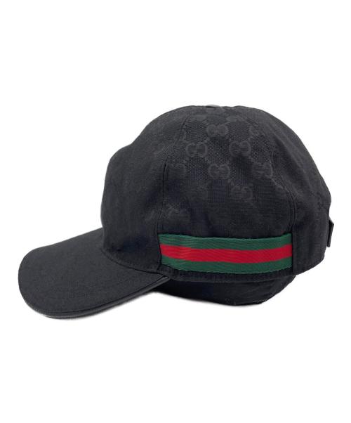 GUCCI（グッチ）GUCCI (グッチ) キャップ ブラックの古着・服飾アイテム