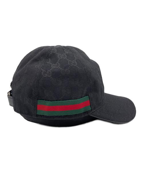 GUCCI（グッチ）GUCCI (グッチ) キャップ ブラックの古着・服飾アイテム