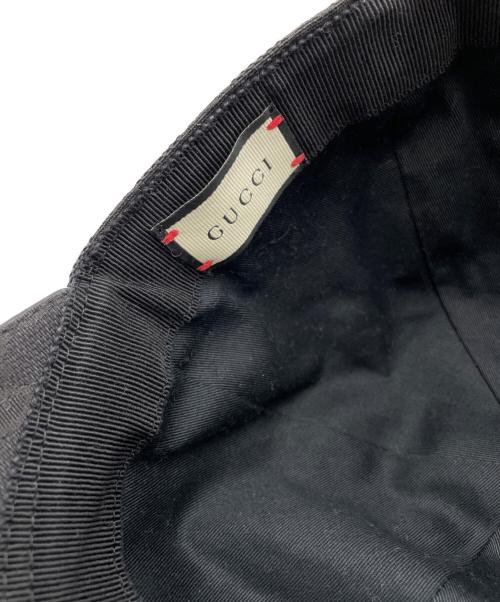 GUCCI（グッチ）GUCCI (グッチ) キャップ ブラックの古着・服飾アイテム