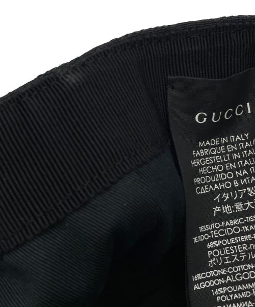 GUCCI（グッチ）GUCCI (グッチ) キャップ ブラックの古着・服飾アイテム