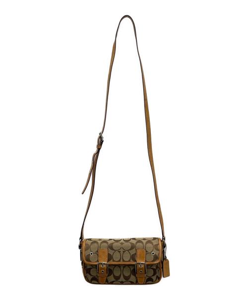 COACH（コーチ）COACH (コーチ) ショルダーバッグ ベージュ×ブラウンの古着・服飾アイテム