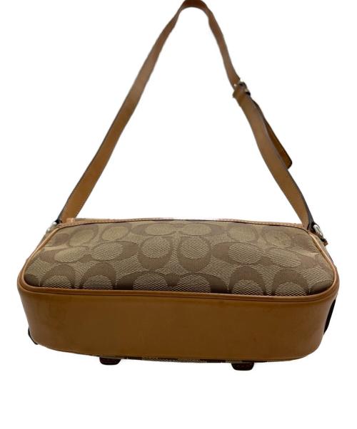 COACH（コーチ）COACH (コーチ) ショルダーバッグ ベージュ×ブラウンの古着・服飾アイテム