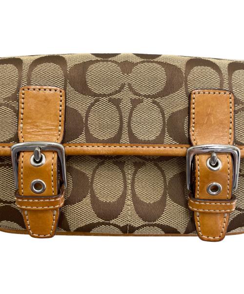COACH（コーチ）COACH (コーチ) ショルダーバッグ ベージュ×ブラウンの古着・服飾アイテム