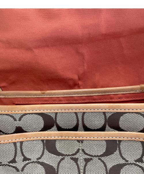 COACH（コーチ）COACH (コーチ) ショルダーバッグ ベージュ×ブラウンの古着・服飾アイテム