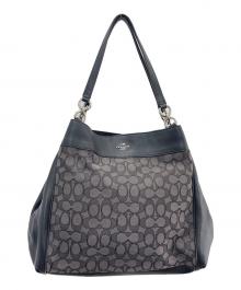 COACH（コーチ）の古着「ショルダーバッグ」｜グレー×ブラック