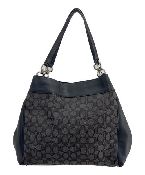 COACH（コーチ）COACH (コーチ) ショルダーバッグ グレー×ブラックの古着・服飾アイテム