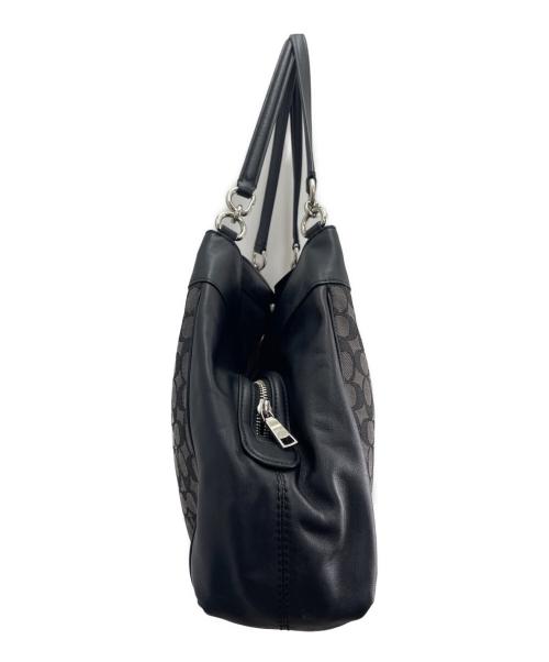 COACH（コーチ）COACH (コーチ) ショルダーバッグ グレー×ブラックの古着・服飾アイテム