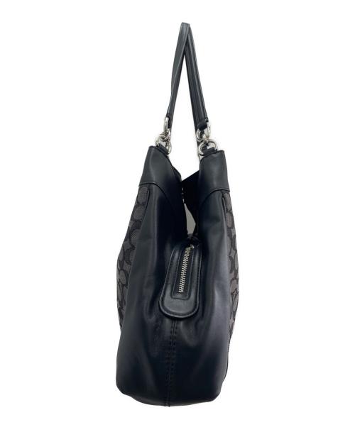 COACH（コーチ）COACH (コーチ) ショルダーバッグ グレー×ブラックの古着・服飾アイテム