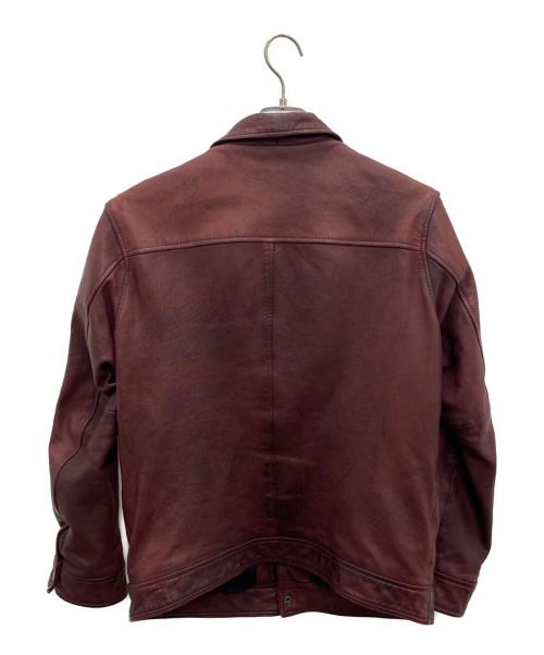 RHENIUM（レニウム）RHENIUM (レニウム) レザージャケット レッド サイズ:38の古着・服飾アイテム