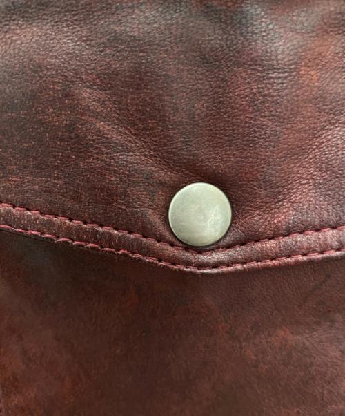 RHENIUM（レニウム）RHENIUM (レニウム) レザージャケット レッド サイズ:38の古着・服飾アイテム