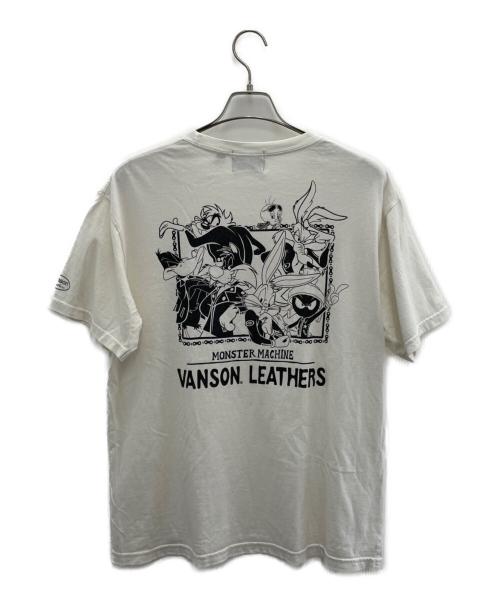 VANSON（バンソン）VANSON (バンソン) LOONEY TUNES (ルーニーチューンズ) 半袖カットソー ベージュ サイズ:Lの古着・服飾アイテム