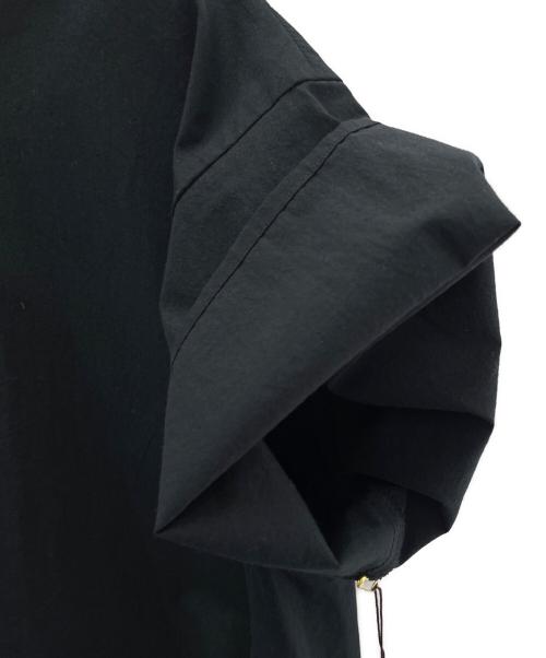 BEARDSLEY（ビアズリー）BEARDSLEY (ビアズリー) 半袖ブラウス ブラック×ホワイト サイズ:FREEの古着・服飾アイテム
