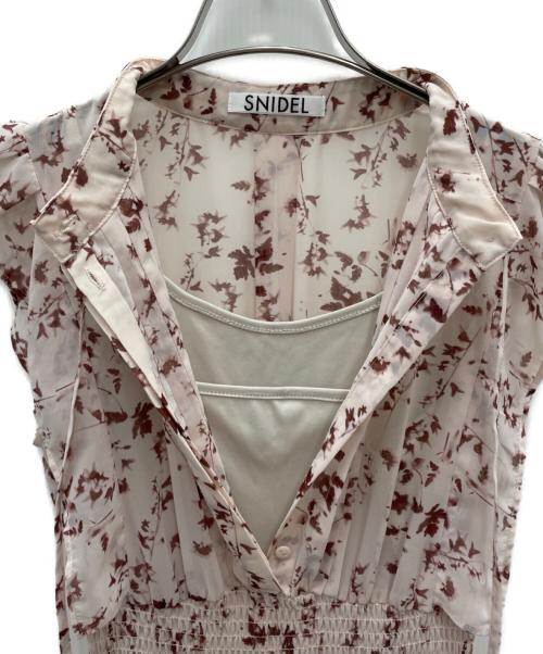Snidel（スナイデル）Snidel (スナイデル) ノースリーブ・キャミソールワンピース ピンクの古着・服飾アイテム