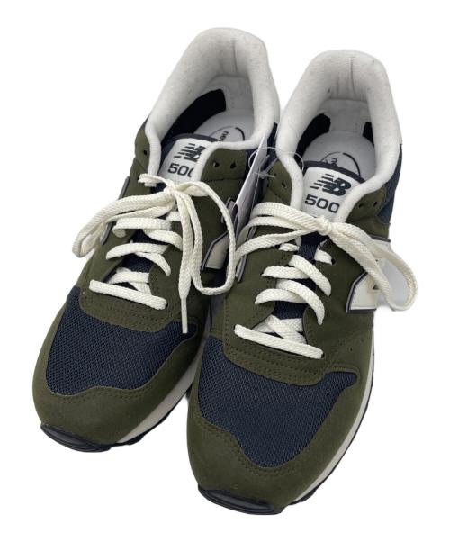 NEW BALANCE（ニューバランス）NEW BALANCE (ニューバランス) スニーカー グリーン×ネイビー サイズ:28cmの古着・服飾アイテム