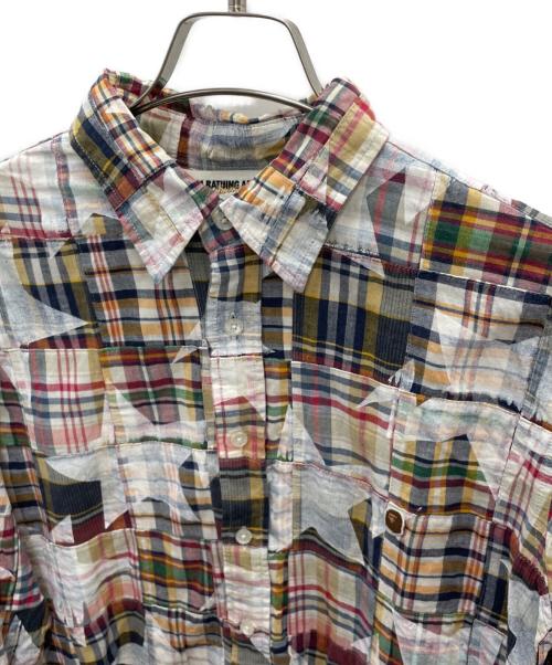A BATHING APE（アベイシングエイプ）A BATHING APE (アベイシングエイプ) 長袖シャツ マルチカラー サイズ:Lの古着・服飾アイテム