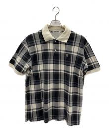 A BATHING APE（アベイシングエイプ）の古着「ポロシャツ」｜ネイビー×ベージュ