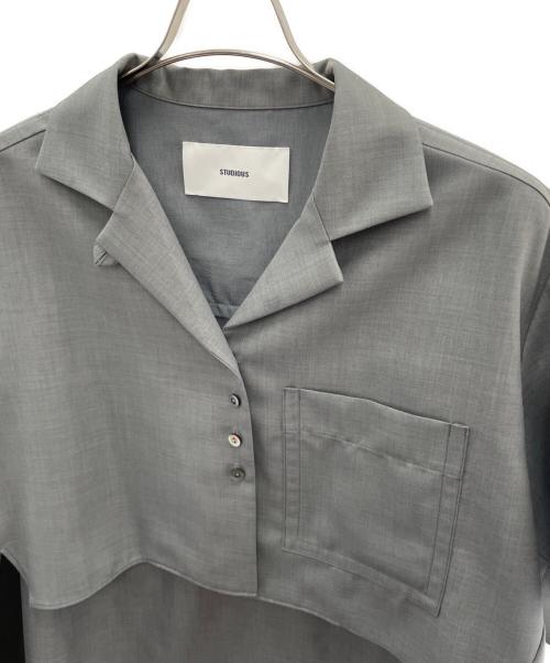 STUDIOUS（ステュディオス）STUDIOUS (ステュディオス) 半袖シャツ グレー サイズ:FREEの古着・服飾アイテム