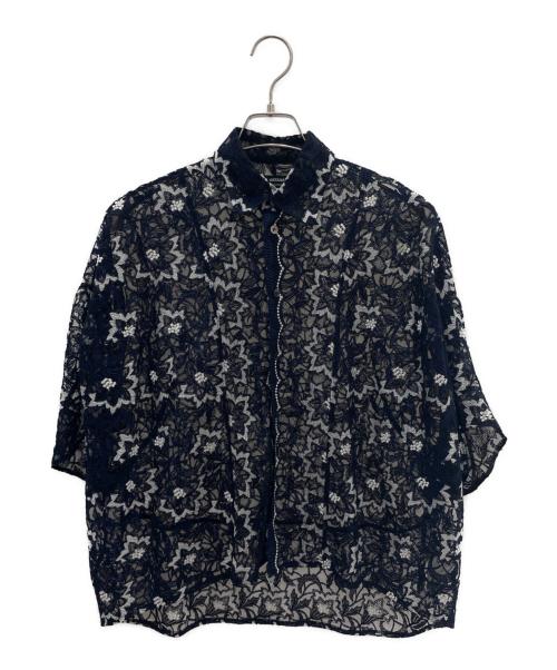 JUNYA WATANABE COMME des GARCONS（(ジュンヤワタナベ コムデギャルソン）JUNYA WATANABE COMME des GARCONS ((ジュンヤワタナベ コムデギャルソン) 半袖シャツ ネイビー サイズ:Mの古着・服飾アイテム
