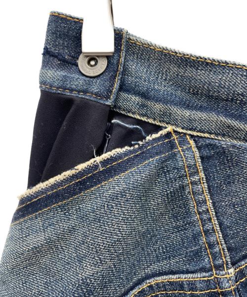 JUNYA WATANABE COMME des GARCONS（(ジュンヤワタナベ コムデギャルソン）JUNYA WATANABE COMME des GARCONS ((ジュンヤワタナベ コムデギャルソン) デニムドッキングスカート ネイビー サイズ:Mの古着・服飾アイテム