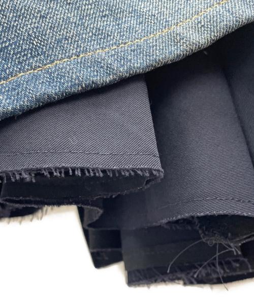 JUNYA WATANABE COMME des GARCONS（(ジュンヤワタナベ コムデギャルソン）JUNYA WATANABE COMME des GARCONS ((ジュンヤワタナベ コムデギャルソン) デニムドッキングスカート ネイビー サイズ:Mの古着・服飾アイテム