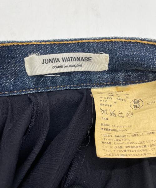 JUNYA WATANABE COMME des GARCONS（(ジュンヤワタナベ コムデギャルソン）JUNYA WATANABE COMME des GARCONS ((ジュンヤワタナベ コムデギャルソン) デニムドッキングスカート ネイビー サイズ:Mの古着・服飾アイテム