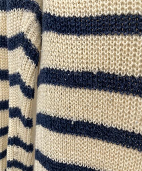 JUNYA WATANABE COMME des GARCONS（(ジュンヤワタナベ コムデギャルソン）JUNYA WATANABE COMME des GARCONS ((ジュンヤワタナベ コムデギャルソン) 薄手ニット ベージュ×ホワイト サイズ:ＸＳの古着・服飾アイテム