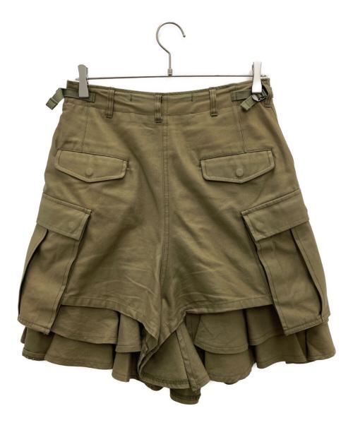 JUNYA WATANABE COMME des GARCONS（(ジュンヤワタナベ コムデギャルソン）JUNYA WATANABE COMME des GARCONS ((ジュンヤワタナベ コムデギャルソン) レイヤードキュロット カーキ サイズ:Mの古着・服飾アイテム