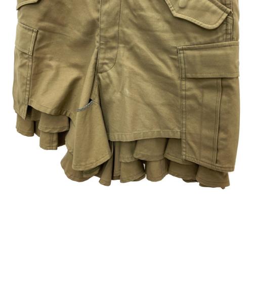 JUNYA WATANABE COMME des GARCONS（(ジュンヤワタナベ コムデギャルソン）JUNYA WATANABE COMME des GARCONS ((ジュンヤワタナベ コムデギャルソン) レイヤードキュロット カーキ サイズ:Mの古着・服飾アイテム