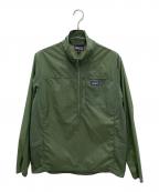 Patagoniaパタゴニア）の古着「メンズ・フーディニ・スタッシュ・1/2ジップ・プルオーバー」｜グリーン