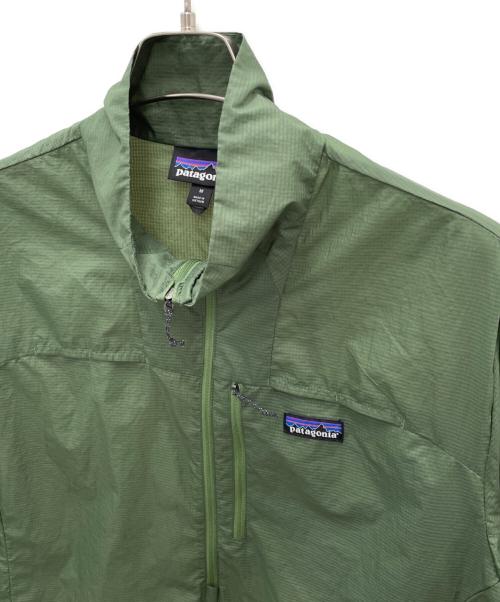 Patagonia（パタゴニア）Patagonia (パタゴニア) メンズ・フーディニ・スタッシュ・1/2ジップ・プルオーバー グリーン サイズ:Mの古着・服飾アイテム