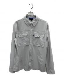 Patagonia（パタゴニア）の古着「メンズ・ロングスリーブ・セルフガイデッド・サン・シャツ」｜グレー