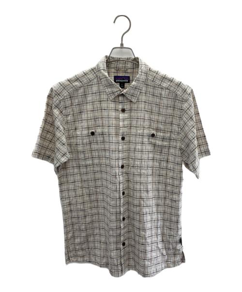 Patagonia（パタゴニア）Patagonia (パタゴニア) メンズ・バック・ステップ・シャツ ホワイト サイズ:Mの古着・服飾アイテム