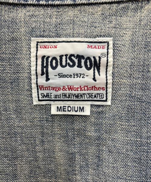 HOUSTON（ヒューストン）HOUSTON (ヒューストン) 長袖Tシャツ ブルー サイズ:Mの古着・服飾アイテム