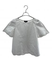 A.P.C.（アーペーセー）の古着「半袖ブラウス」｜ホワイト