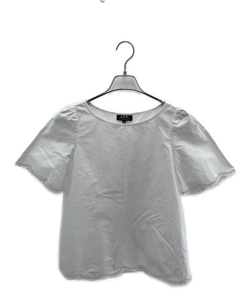 A.P.C.（アーペーセー）A.P.C. (アーペーセー) 半袖ブラウス ホワイト サイズ:Sの古着・服飾アイテム