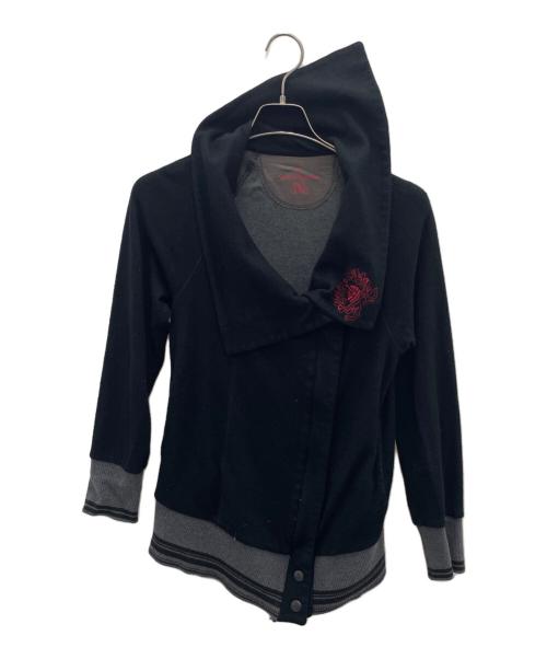 Vivienne Westwood RED LABEL（ヴィヴィアンウエストウッドレッドレーベル）Vivienne Westwood RED LABEL (ヴィヴィアンウエストウッドレッドレーベル) ニットジャケット ブラック サイズ:Fの古着・服飾アイテム