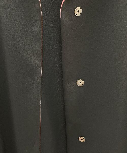 LEONARD FASHION（レオナールファッション）LEONARD FASHION (レオナールファッション) ロングベスト ブラック×ピンク サイズ:40の古着・服飾アイテム