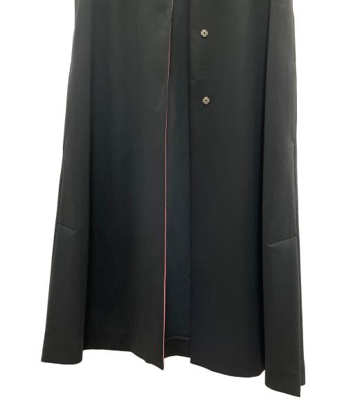LEONARD FASHION（レオナールファッション）LEONARD FASHION (レオナールファッション) ロングベスト ブラック×ピンク サイズ:40の古着・服飾アイテム