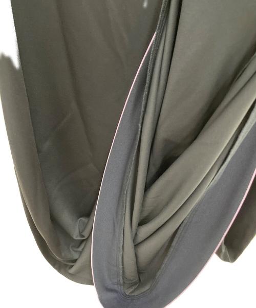 LEONARD FASHION（レオナールファッション）LEONARD FASHION (レオナールファッション) 半袖ワンピース ブラック×パープル サイズ:42の古着・服飾アイテム